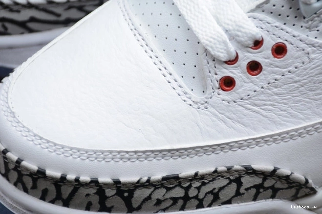 Free Cement Throw Jordan Line White Air 3 Retro 923096-101 0811